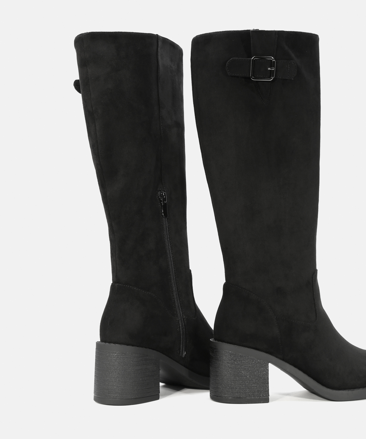 Botas altas tac&oacute;n hebilla image number null